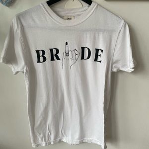 Size Small Bride White Graphic Tee
